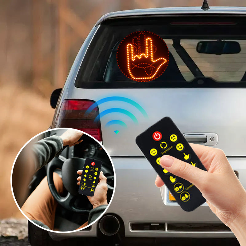Ledsen™ SignLight: LED Achterruit Signaalbord Lichtdisplay – Vanplek ...